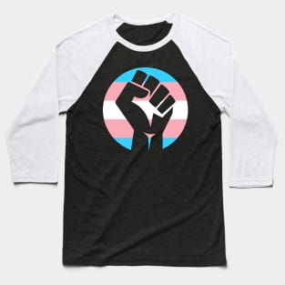 Transgender Pride Fist Baseball T-Shirt